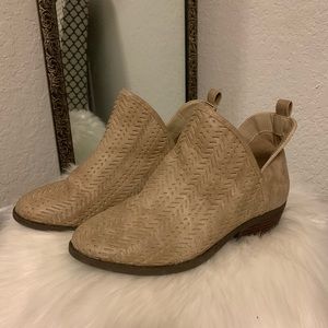 Taupe Ankle Booties size 8